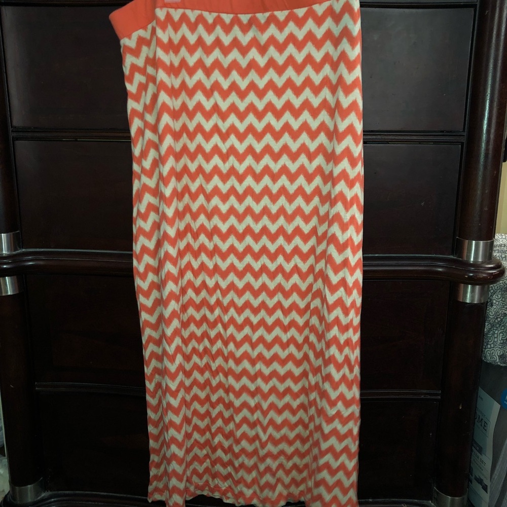 Tommy Hilfiger Chevron pattern Maxi Skirt